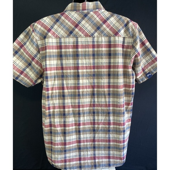 LRG Lifted Research Group Short Sleeve Button Up Flannel Shirt 2XL Hip Hop Y2K - Picture 5 of 12
